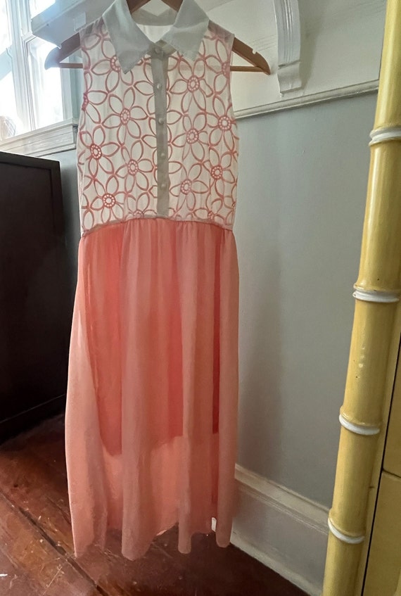 Vintage 1950s/60s Silky Sheer Chiffon Cocktail Hou