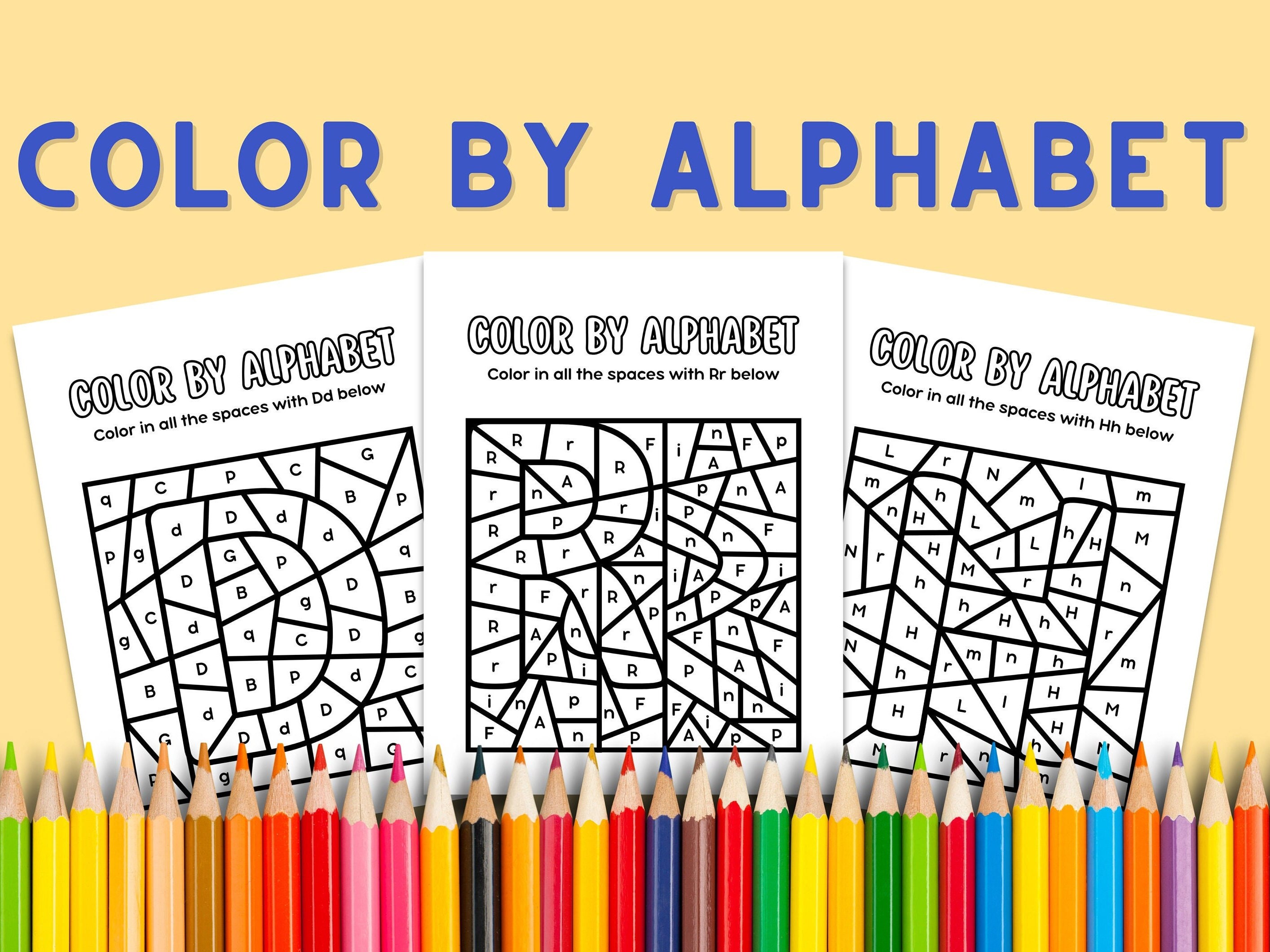 Color by Alphabet - Etsy