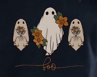 Grote en kleine Ghost Sweatshirt, Halloween Ghosts Sweater, Ghost Family Sweatshirt, Cute Ghost Apparel