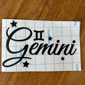 Gemini Car Decal