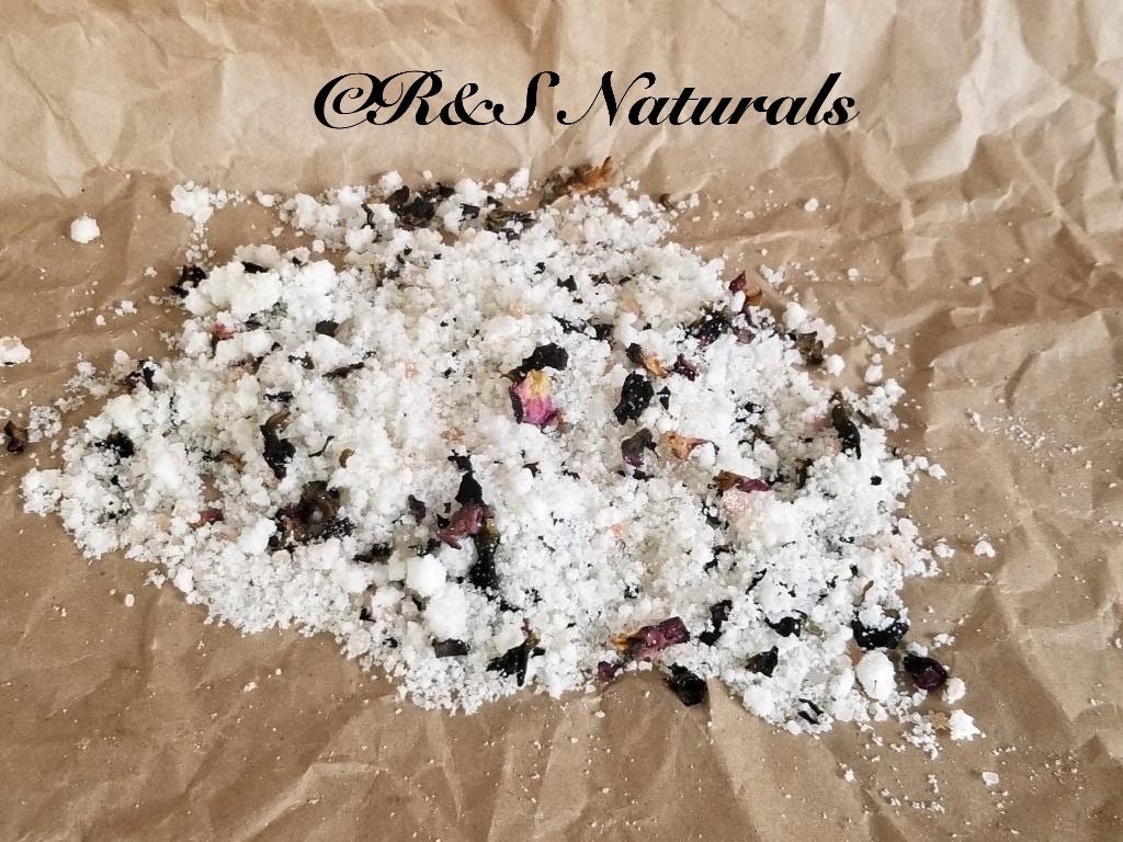 Rose Petal Bath Salts | Homemade | Organic | Spa Day | Self Care | Mother's Day Gift | Valentines Day Gift | Relaxing | Gift for Coworkers