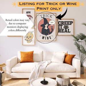 Funny Halloween Wall Print, diy halloween decor, Witchy Wall Decor, Instant Download, Halloween Wall Printable image 2