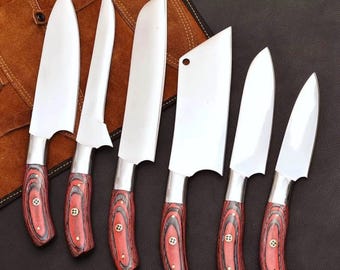 Japanese chef knife Handmade chef knife set - kitchen knives set ,chef knife gift for father & mother