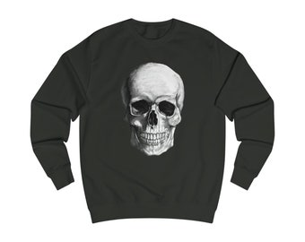 Sweat-shirt gothique d'Halloween à grande tête de mort