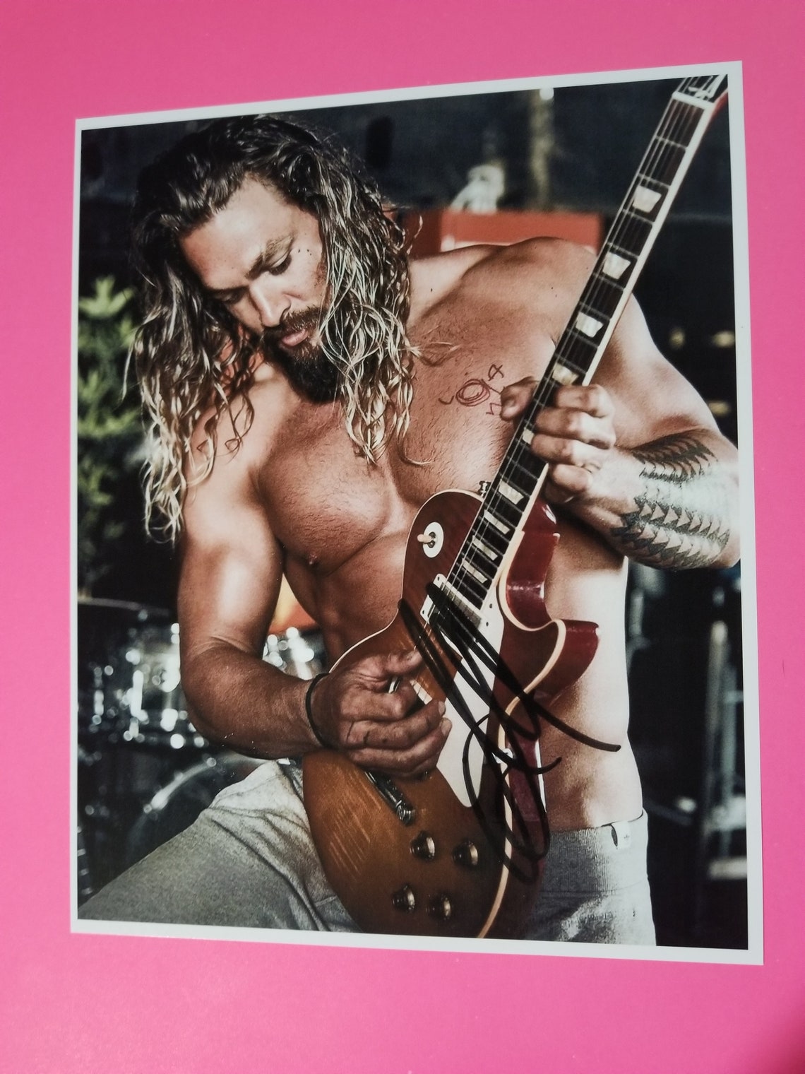 Jason Momoa Signed 8x10 Autograph Photo RP Aquaman / Shirtless Etsy