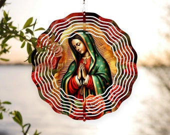 Diseño de sublimación de molinete de la Virgen de Guadalupe (descarga digital)