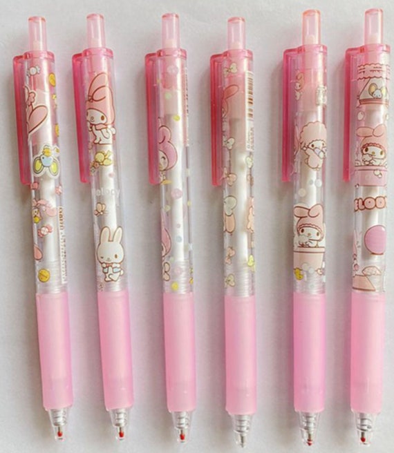 My Melody and My Sweet Piano Pen Pack Sanrio Pen Pack Sanrio Pens My Melody  Pens Kawaii Pens Japanese Pens 6 Pc Pen Pack 