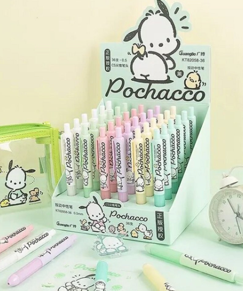 Pochacco Gel Ink Pens Sanrio Pens Sanrio Stationery Sanrio Etsy