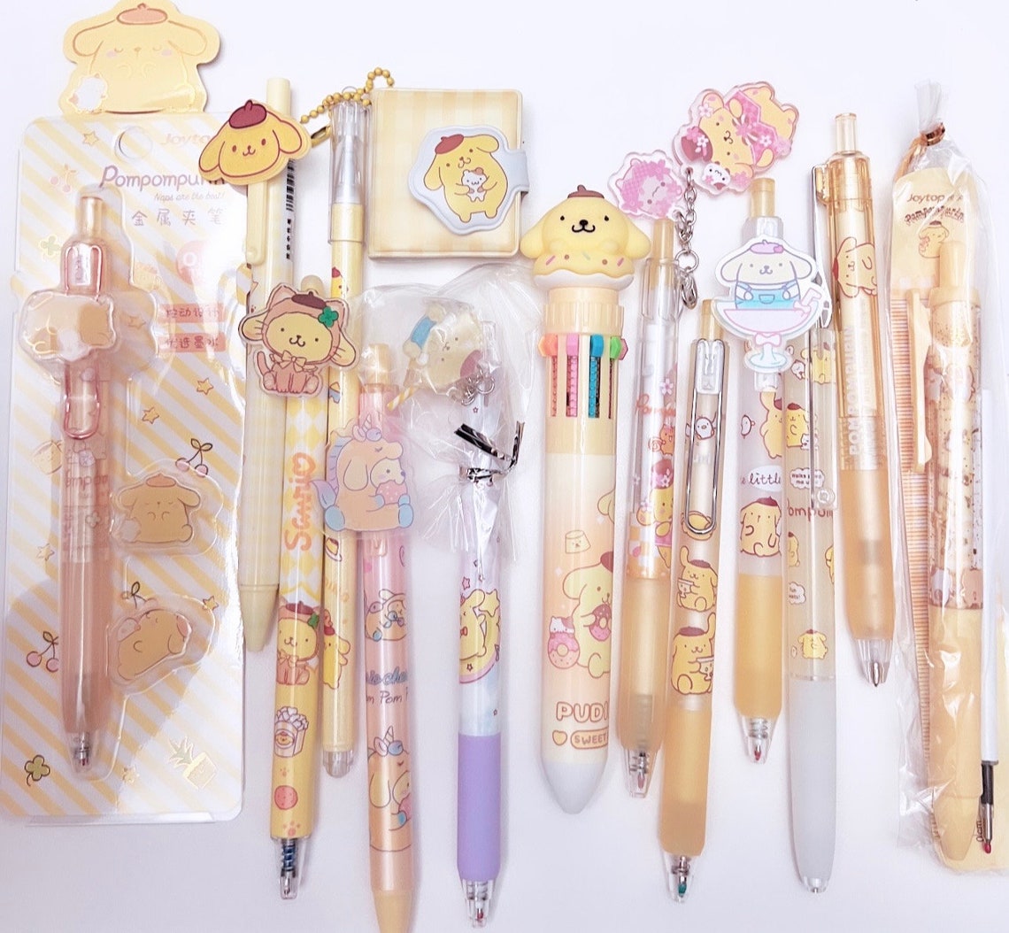 Pom Pom Purin Pen Bundle Sanrio Pens Kawaii Pens Kawaii Etsy