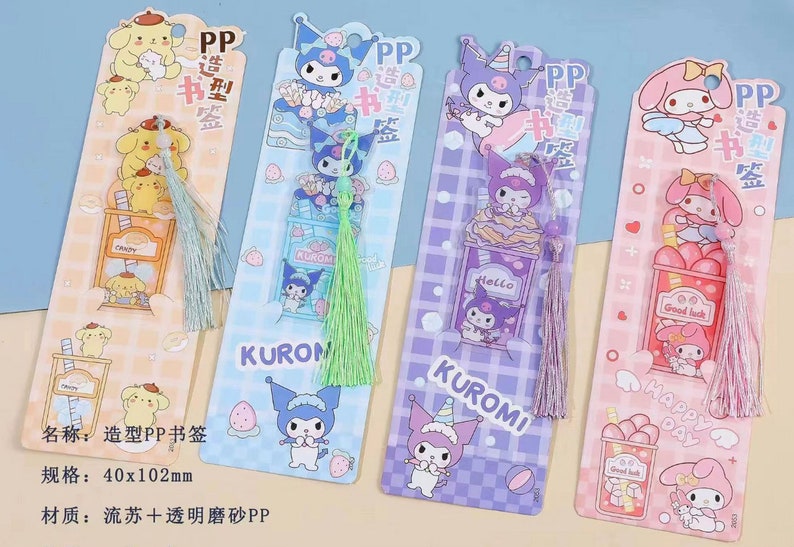 Sanrio Bookmark Sanrio Stationery Sanrio Stuff Sanrio Character Bookmarks - Etsy