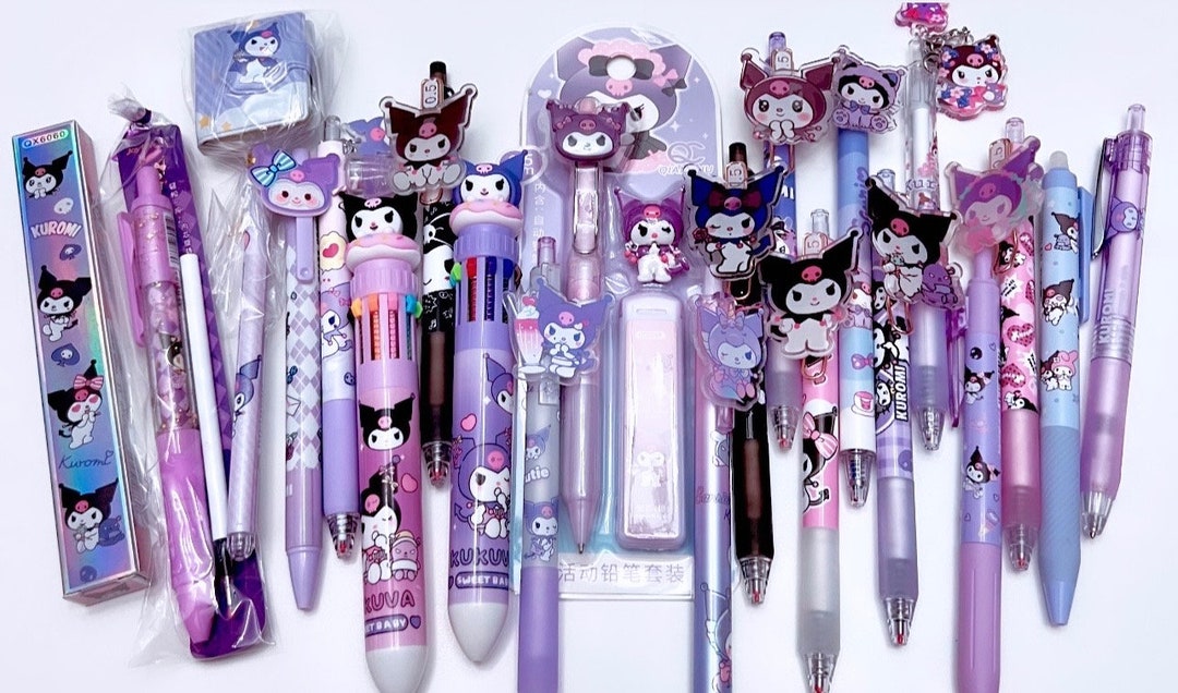 Kuromi Pen Bundle Sanrio Pens Kawaii Pens Kawaii Etsy