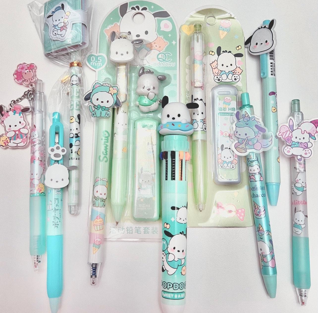 Pochacco Pen Bundle Sanrio Pens Kawaii Pens Kawaii Stationery Sanrio