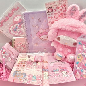 Sanrio Stationery Sets Kawaii Melody Kuromi Cinnamoroll Pompompurin  Students Deluxe Stationery Gift Package School Supplies Set - AliExpress
