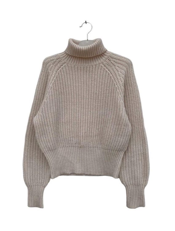 Lemaire, Lemaire x Uniqlo Wool Turtleneck Sweater – Beige Chunky Knit