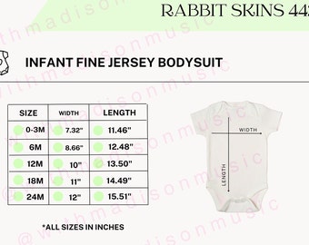 Infant Bodysuit Size Chart Rabbit Skins Sizes 4424 Size Chart Rabbit Skins Size Chart Rabbit Skins 4424 Size Chart Unisex Bodysuit