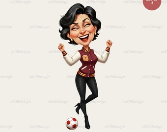 Funny Sporty Glam Grandma PNG Clipart 8 Game Day Fanatic Senior Sublimation Art