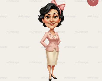 Funny Coquette Grandma PNG Clipart 8 Pink Bow Senior Sublimation Art