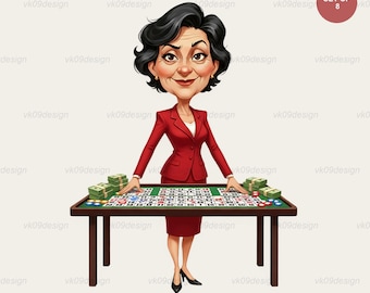 Funny Bingo Baddie PNG Clipart 8 Gangster Grandma Bingo Queen Sublimation Art