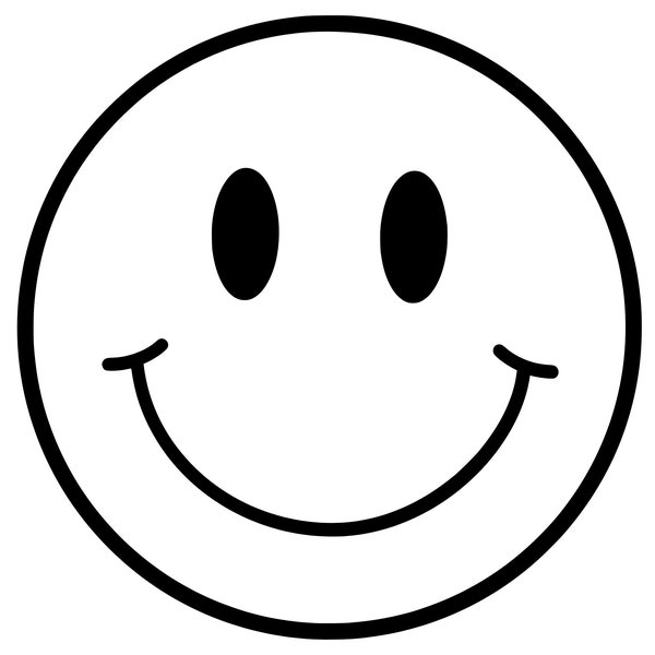 Smiley Face Digital Download - SVG, PNG, JPG Smiley Face printable