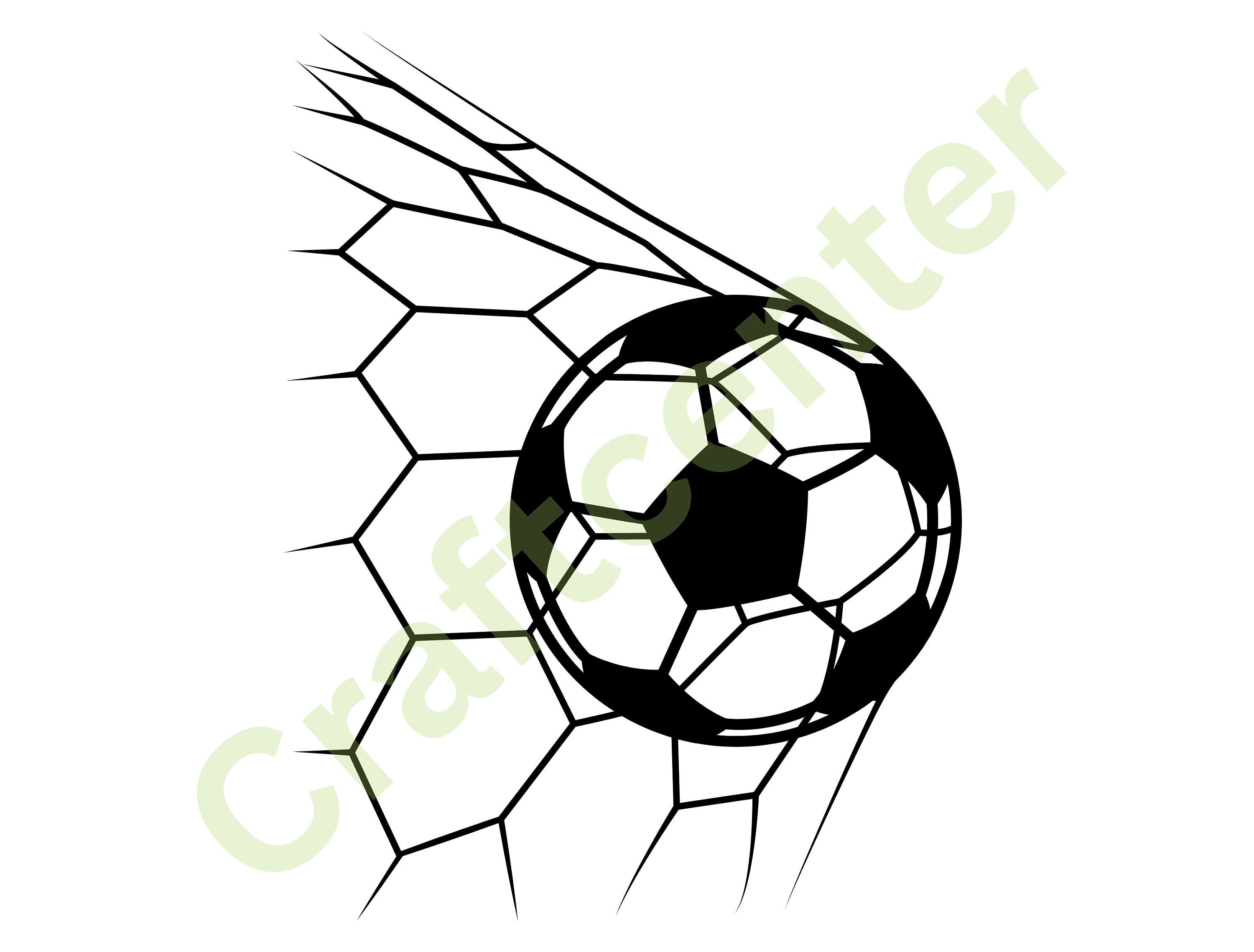 Soccer Ball in Net Svg, Soccer Goal, Football Goal Clipart, Clip Art  Silhouettes, Soccer Ball Cricut 