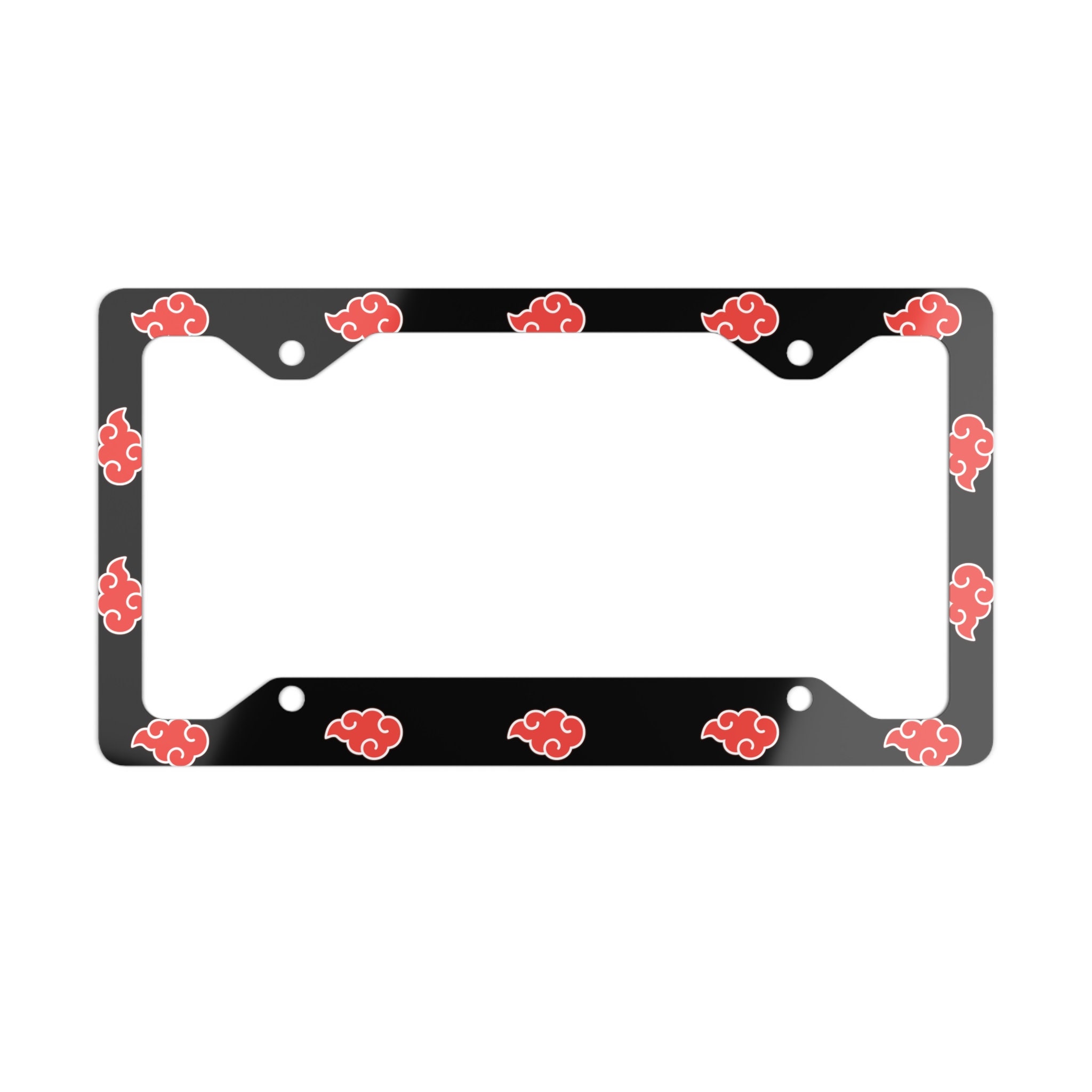 Akatsuki Nuvens Vermelhas Placa Decorativa Car Front Vanity Tag