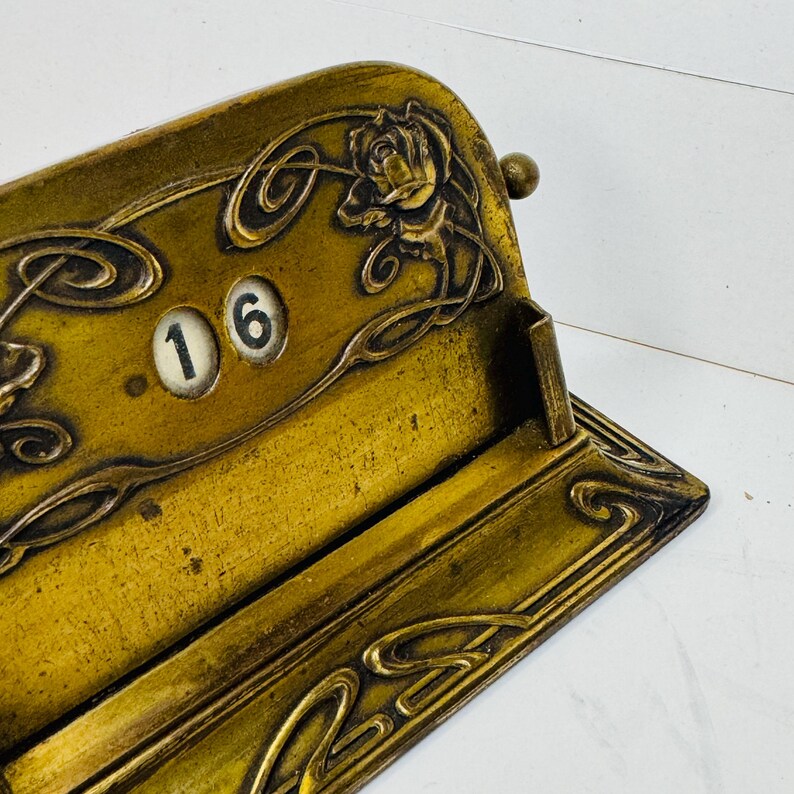 Vintage Perpetual Calendar Brass Desk Calendar Old Perpetual Calendar ...