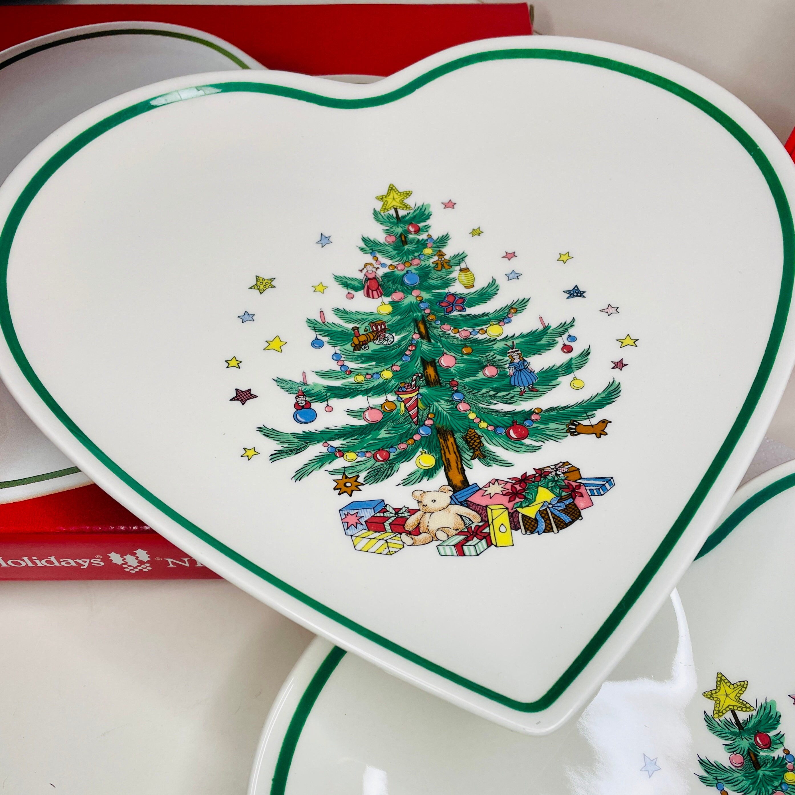 Vintage Christmas Plates Set Nikko - Etsy