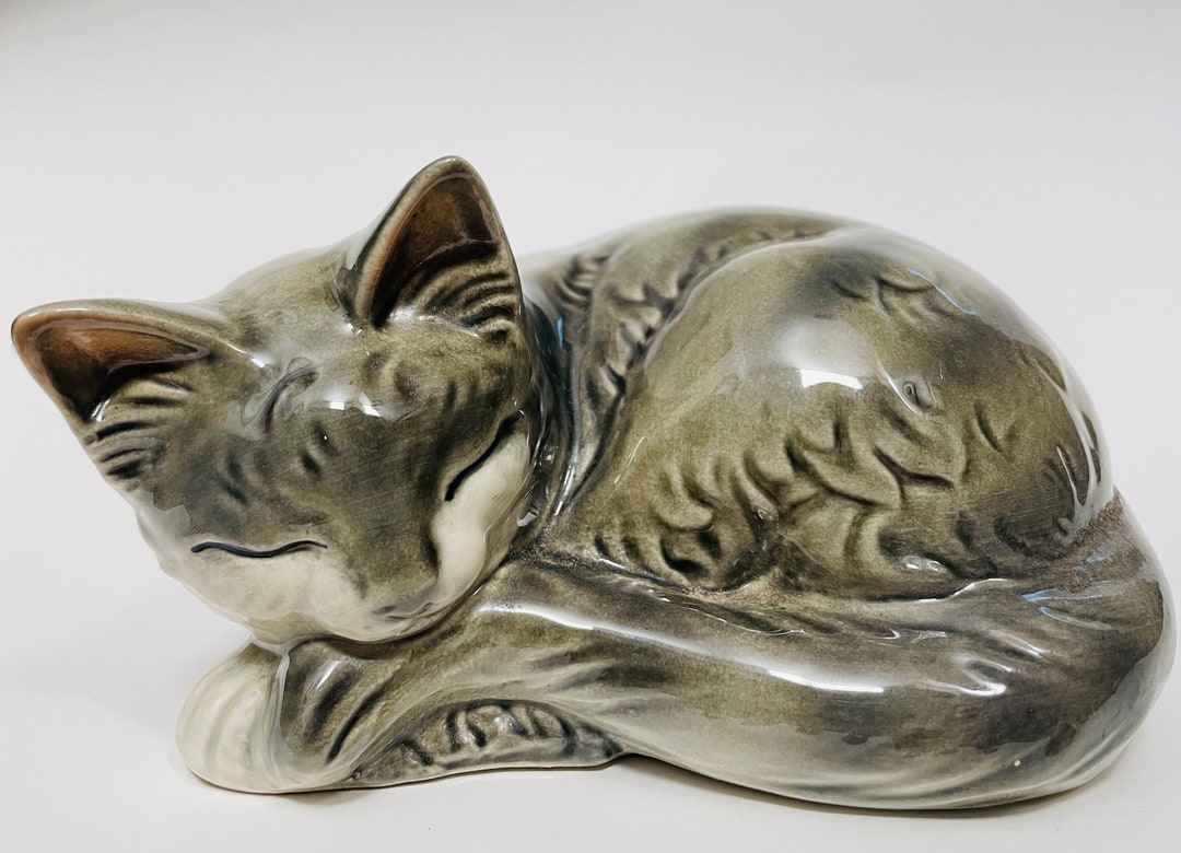 Vintage Goebel Cat Figurine Rare Porcelain Cat Made in West Germany 1980sold Cat Ornament for