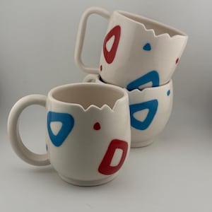 Handmade Ceramic Togepi Inspired Egg Mug
