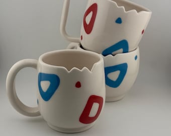 Handmade Ceramic Togepi Inspired Egg Mug
