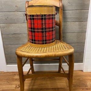 Vintage 1950’s Plaid 4 Gallon Skotch Party Bucket Kooler Camping Picnics