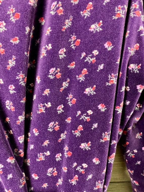 Vintage Laura Ashley Handmade Velvet Maxi Dress Size … - Gem