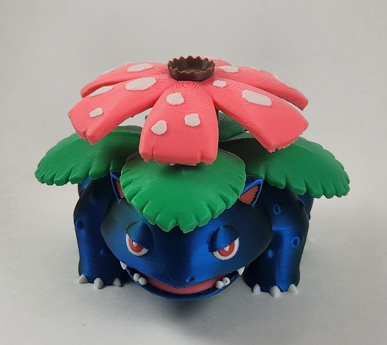 3D Printed Pokemon Action Figure Venusaur 3in, 5in, 7in Etsy