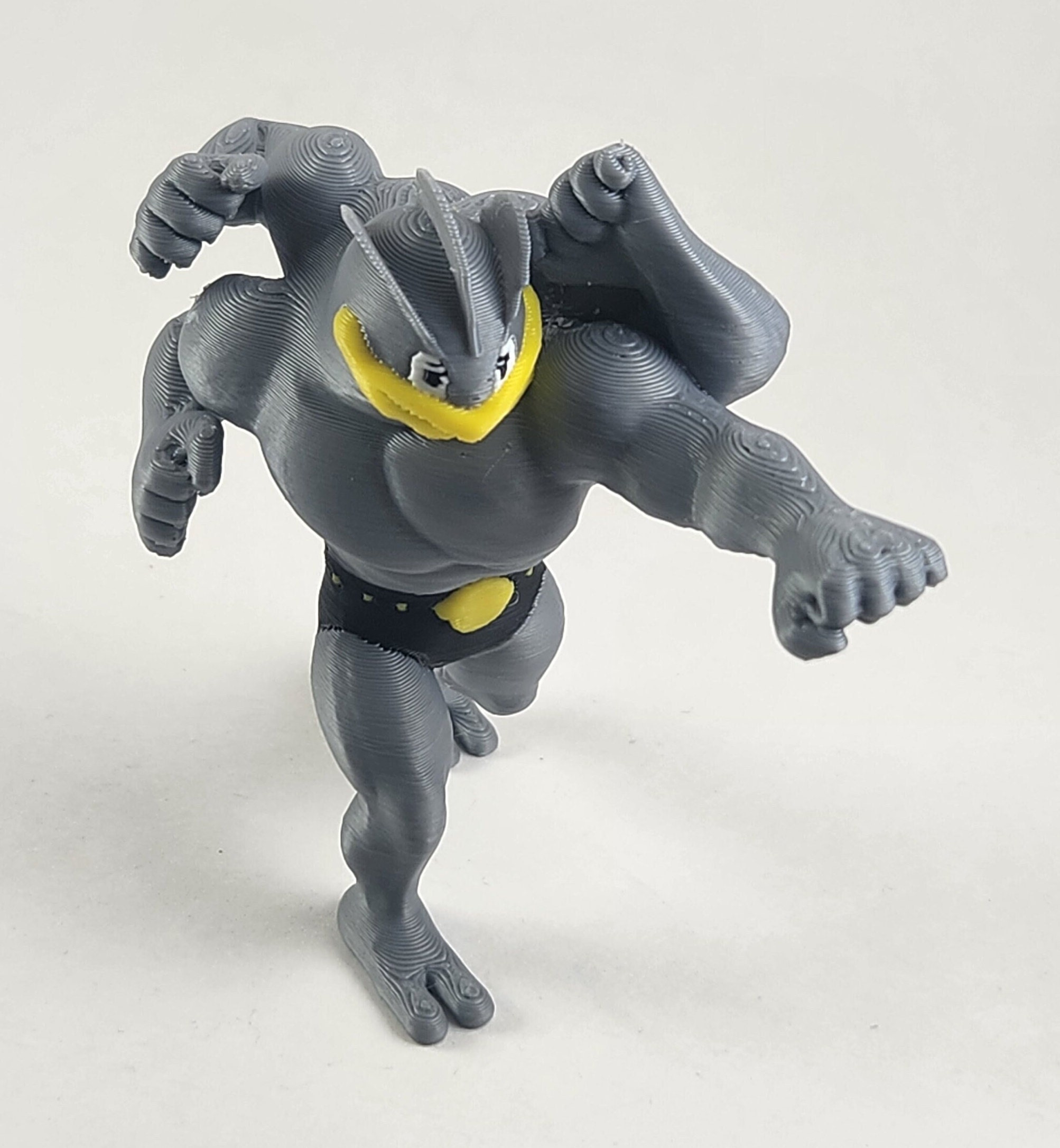 3D Printed Pocket Monsters Action Figure - Machamp - 3in, 5in, 7in