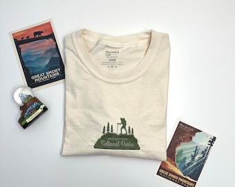 Embroidered Protect Our National Parks Comfort Colors Tee, Protect Our National Parks Embroidered Ultra Soft Tee