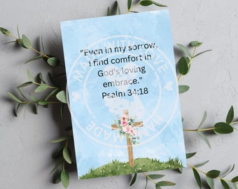 Christian Grief Affirmation Cards - Pocket size