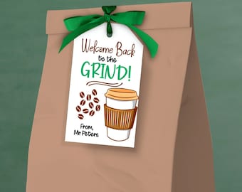 Editable Back To School Favor Tag, Back To School Treat Tag, Teacher Tag, Welcome Back to the Office Tags, Printable, Editable Template