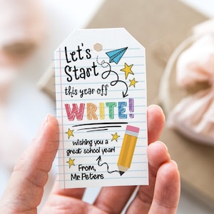 Bearbeitbares Back To School Favor Tag, Back To School Treat Tag, Lehrer Tag, Willkommen zurück Tags, Sofortiger Download, druckbar, bearbeitbare Vorlage
