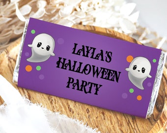 Editable Halloween Candy Bar Wrapper, Chocolate Bar Wrapper, Candy Bar Label, Party Favor Label, Instant Download, Printable, Digital