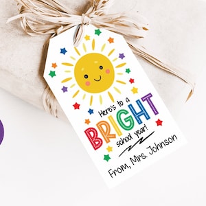 Editable Back To School Favor Tag, Back To School Treat Tag, First Day of School Tag, Welcome Back Tags, Printable, Editable Template