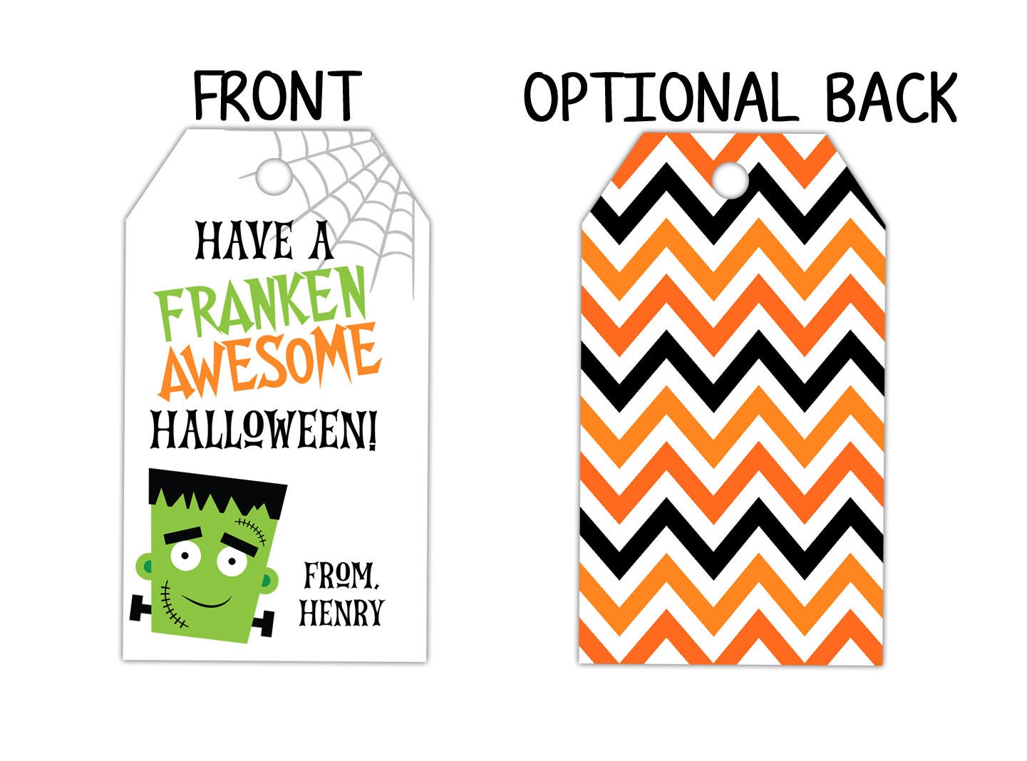 Editable Halloween Favor Tag, Printable Halloween Treat Tag ...