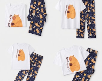 Men's Capybara Pajama Set – Cosmic Cotton Loungewear
