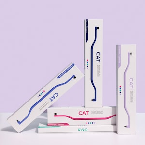 RYERCAT Dual Sided Cat Toothbrush