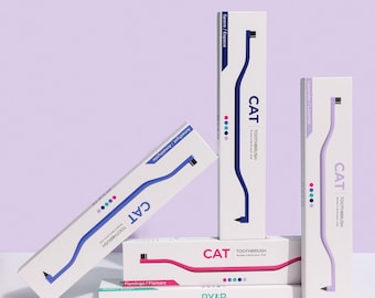 RYERCAT Dual Sided Cat Toothbrush