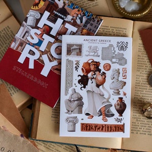 Stickervel Oud Griekenland | deze stickers zijn gemaakt als onderdeel van één verzameling: een historisch stickerboek (wordt binnenkort verkocht)
