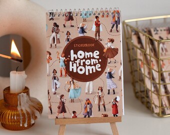 12-Months Sticker Book: 2024 Year Planner Sticker Book Journaling Sticker 2024 Planner Sticker book "Home from home" Good Notes Sticker Set