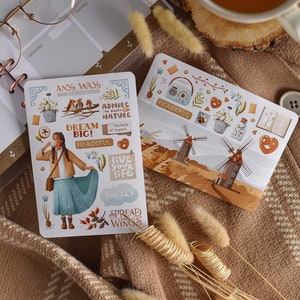 Anne of Green Gables stickervellen boek minnaar cadeau stickers pack esthetisch cadeau voor vriend Cottagecore sticker Bullet Journal planners kit