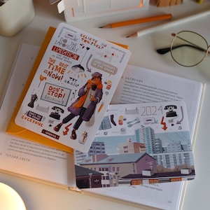 Foglio di adesivi Adesivi Retro Vibes Adesivi Vintage Anni '90 Confezione di adesivi estetici Adesivi per libri Bullet Journal accogliente Un regalo per la festa della mamma