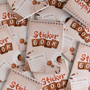 Stickerboek voor planning 2024-2025 - Black Friday-uitverkoop - 16 stickervellen esthetisch stickerboek - kleine planningsstickers - papier mat
