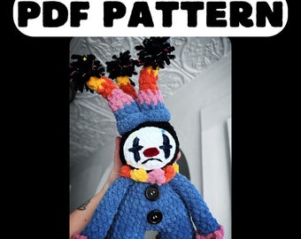Nix the Void Clown Crochet Amigurumi Clown *PDF PATTERN*